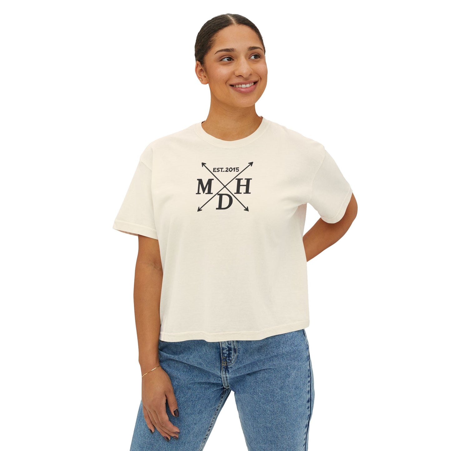 Women's Boxy Tee Great Things Await