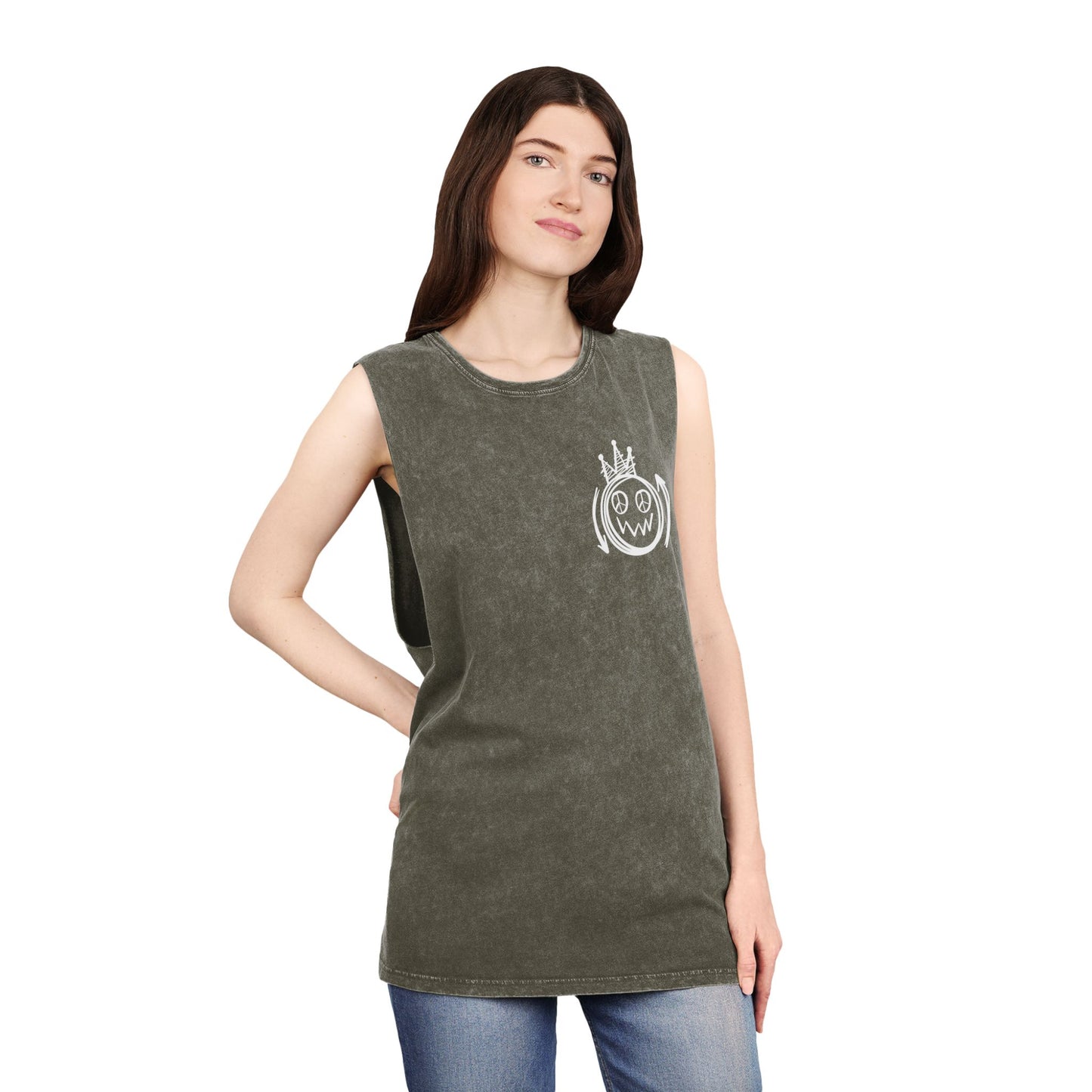 Fearless Graffiti Stonewash Tank Top