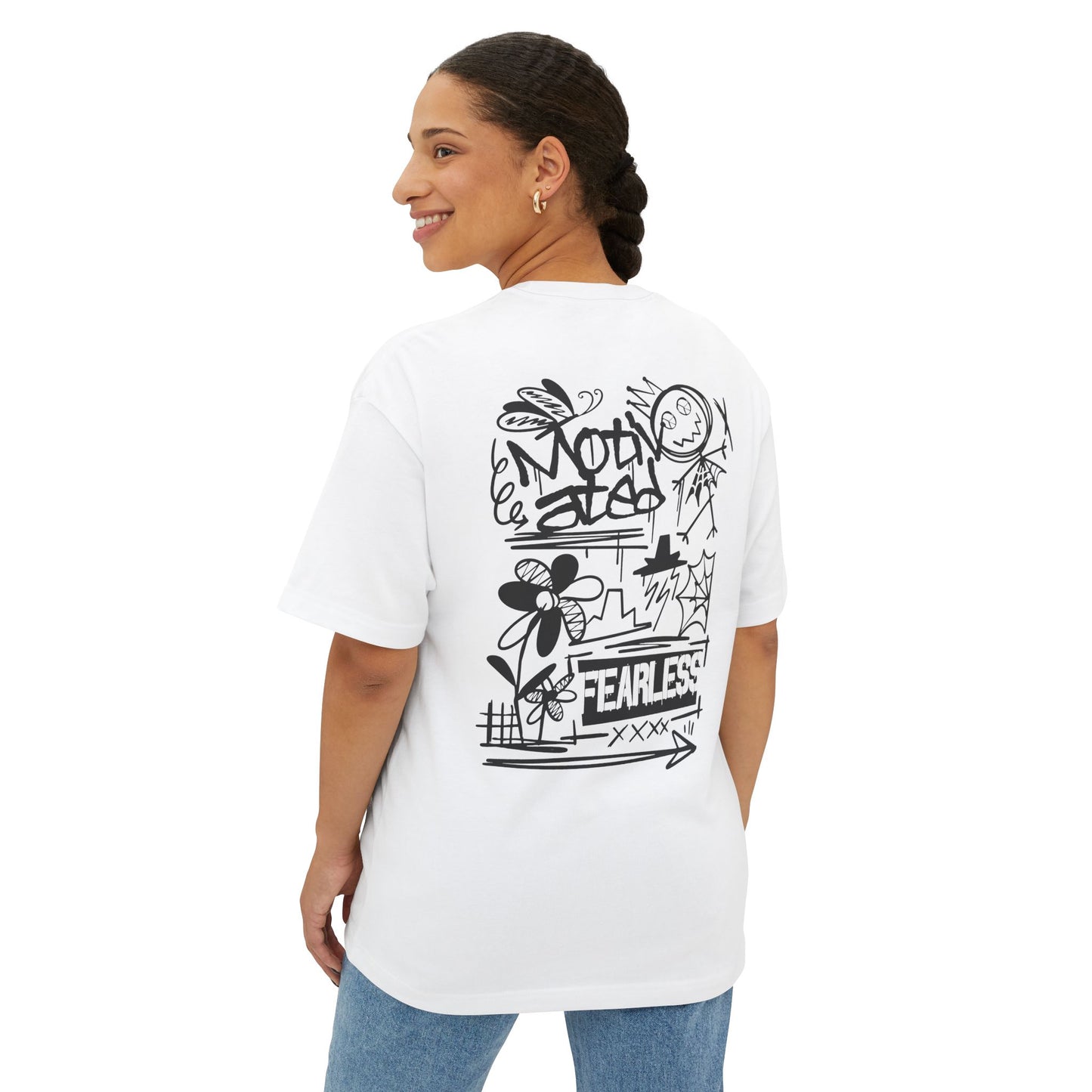 Fearless Oversized Tee - Unisex Graphic T-Shirt