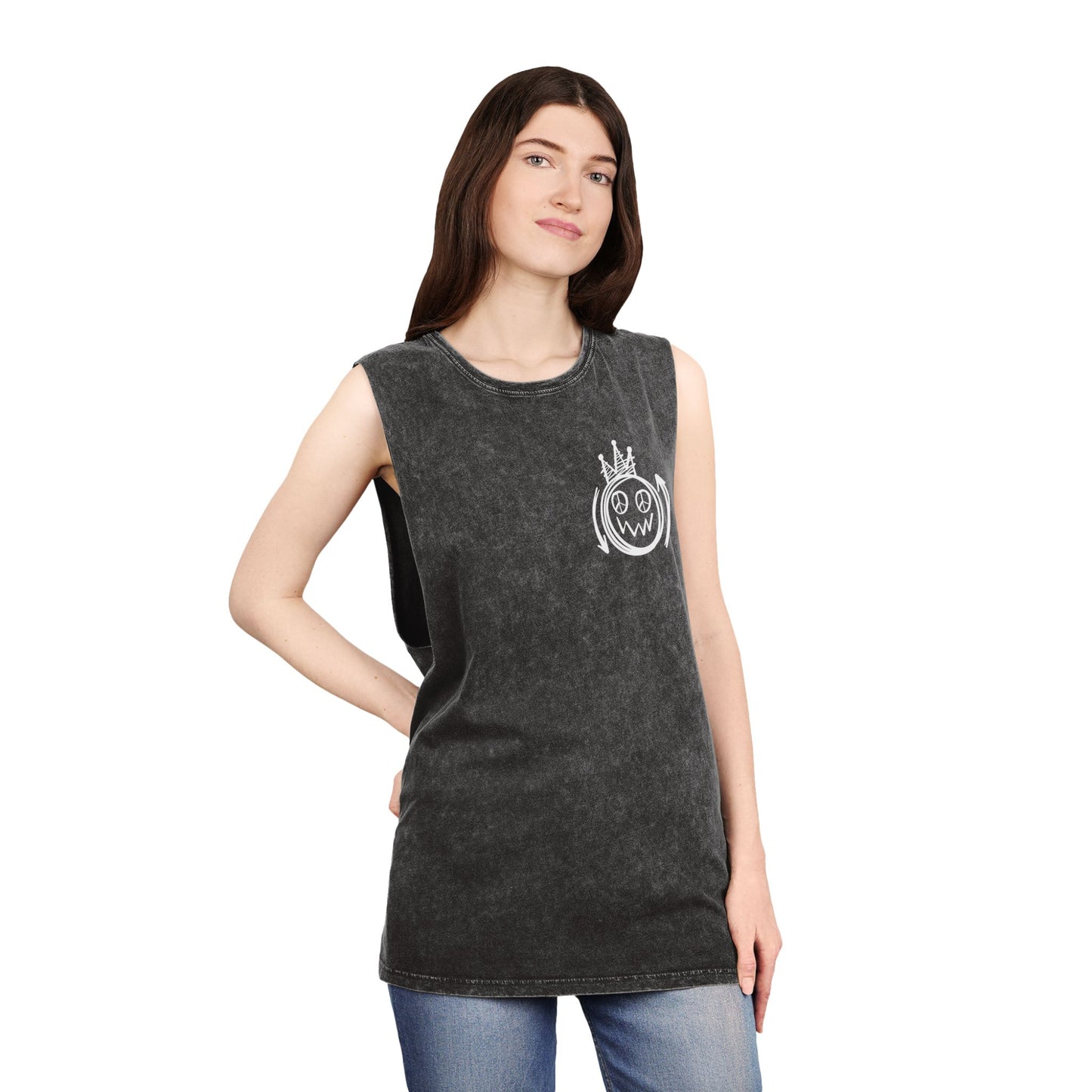 Fearless Graffiti Stonewash Tank Top