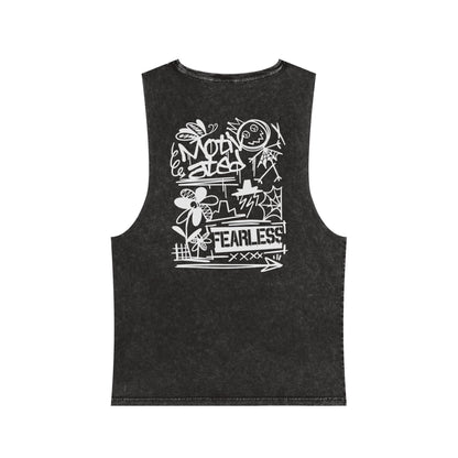 Fearless Graffiti Stonewash Tank Top