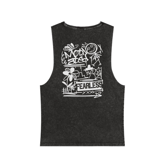 Fearless Graffiti Stonewash Tank Top