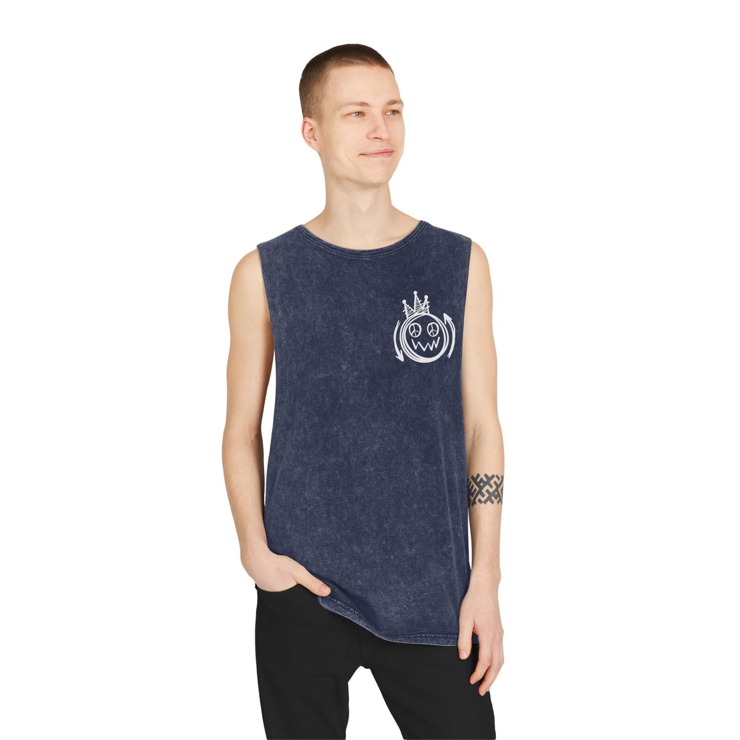 Fearless Graffiti Stonewash Tank Top