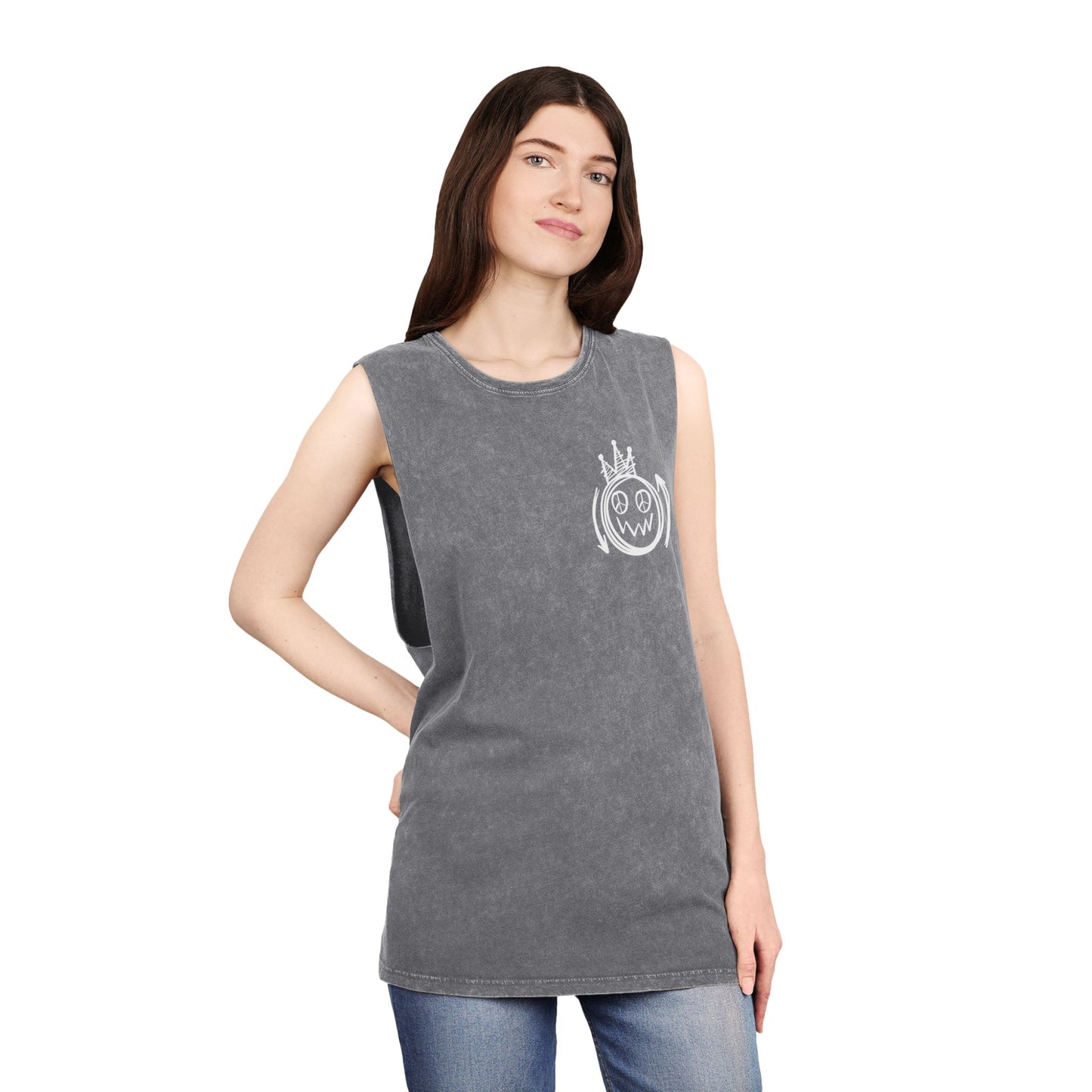 Fearless Graffiti Stonewash Tank Top