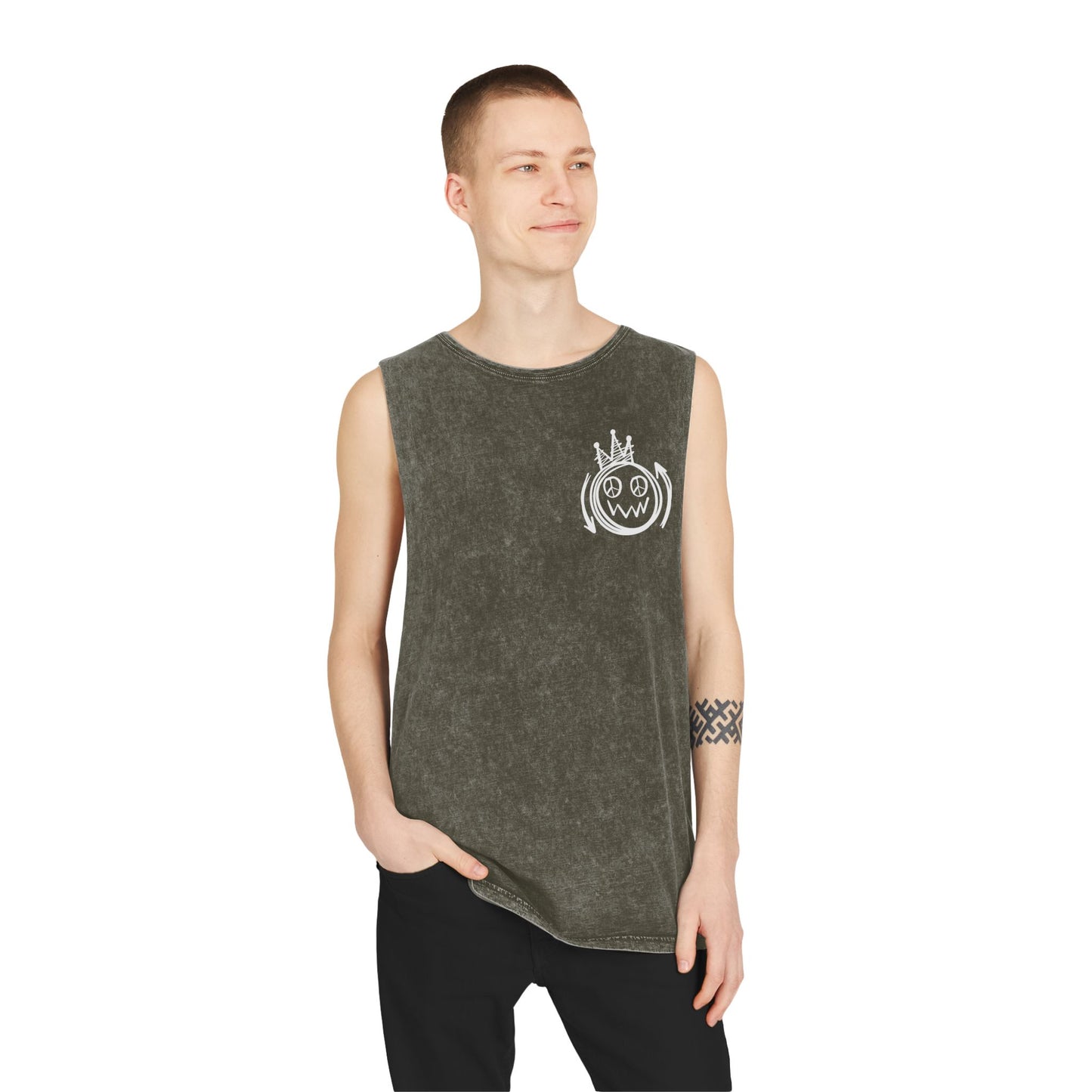Fearless Graffiti Stonewash Tank Top