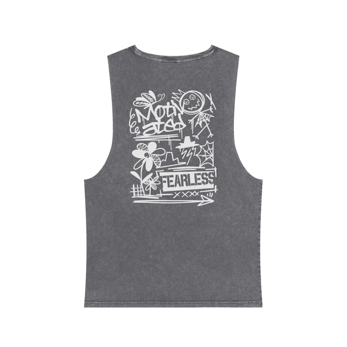 Fearless Graffiti Stonewash Tank Top