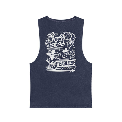 Fearless Graffiti Stonewash Tank Top