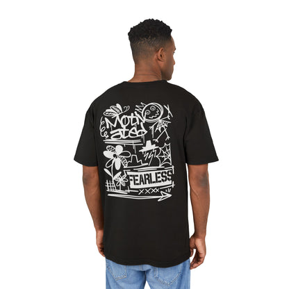 Fearless Graffiti Oversized Acid Wash Tee
