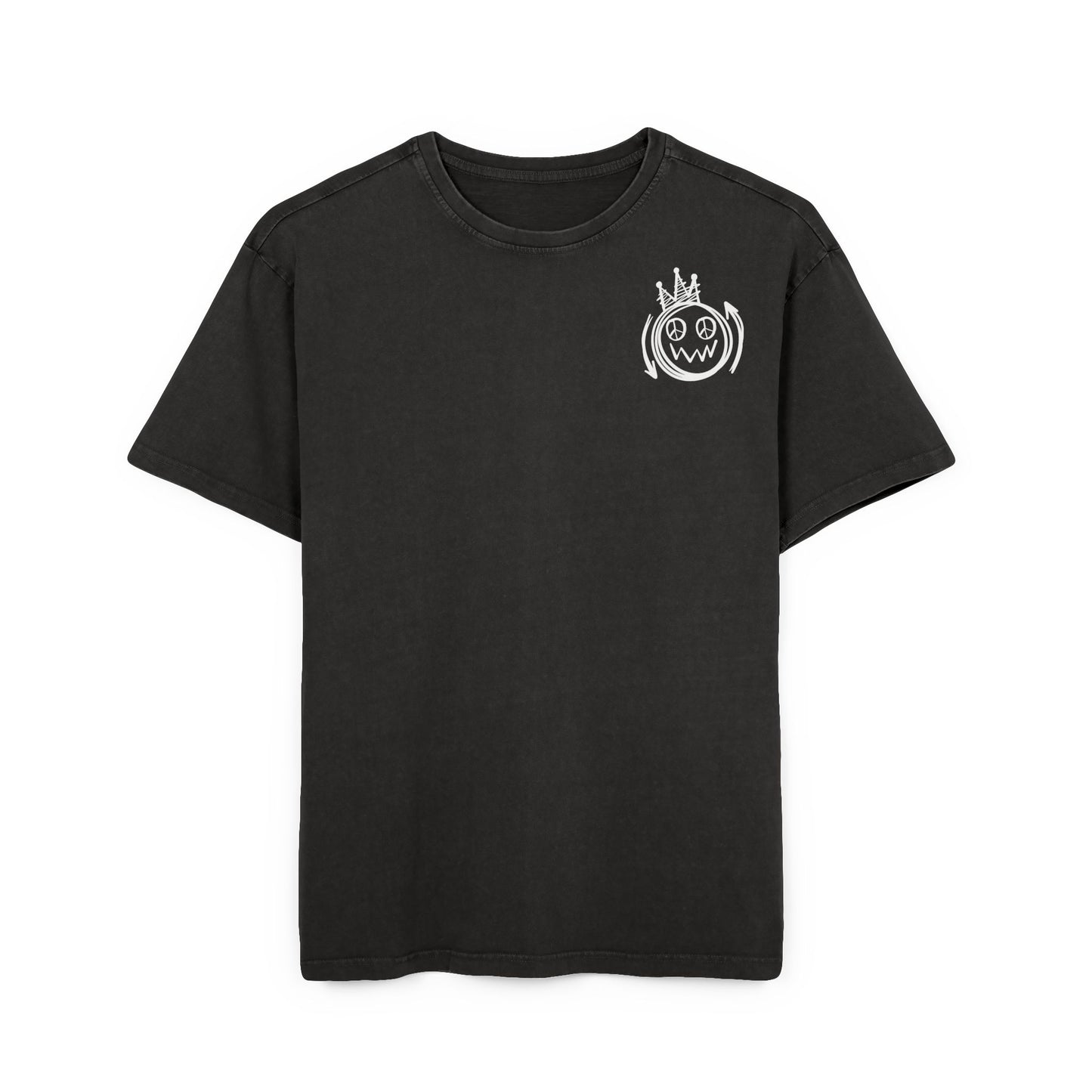 Fearless Graffiti Oversized Acid Wash Tee