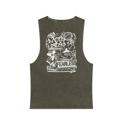 Fearless Graffiti Stonewash Tank Top