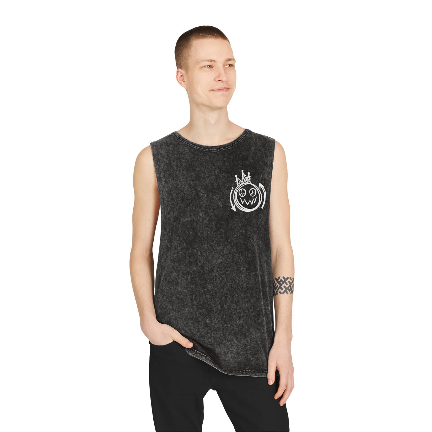 Fearless Graffiti Stonewash Tank Top