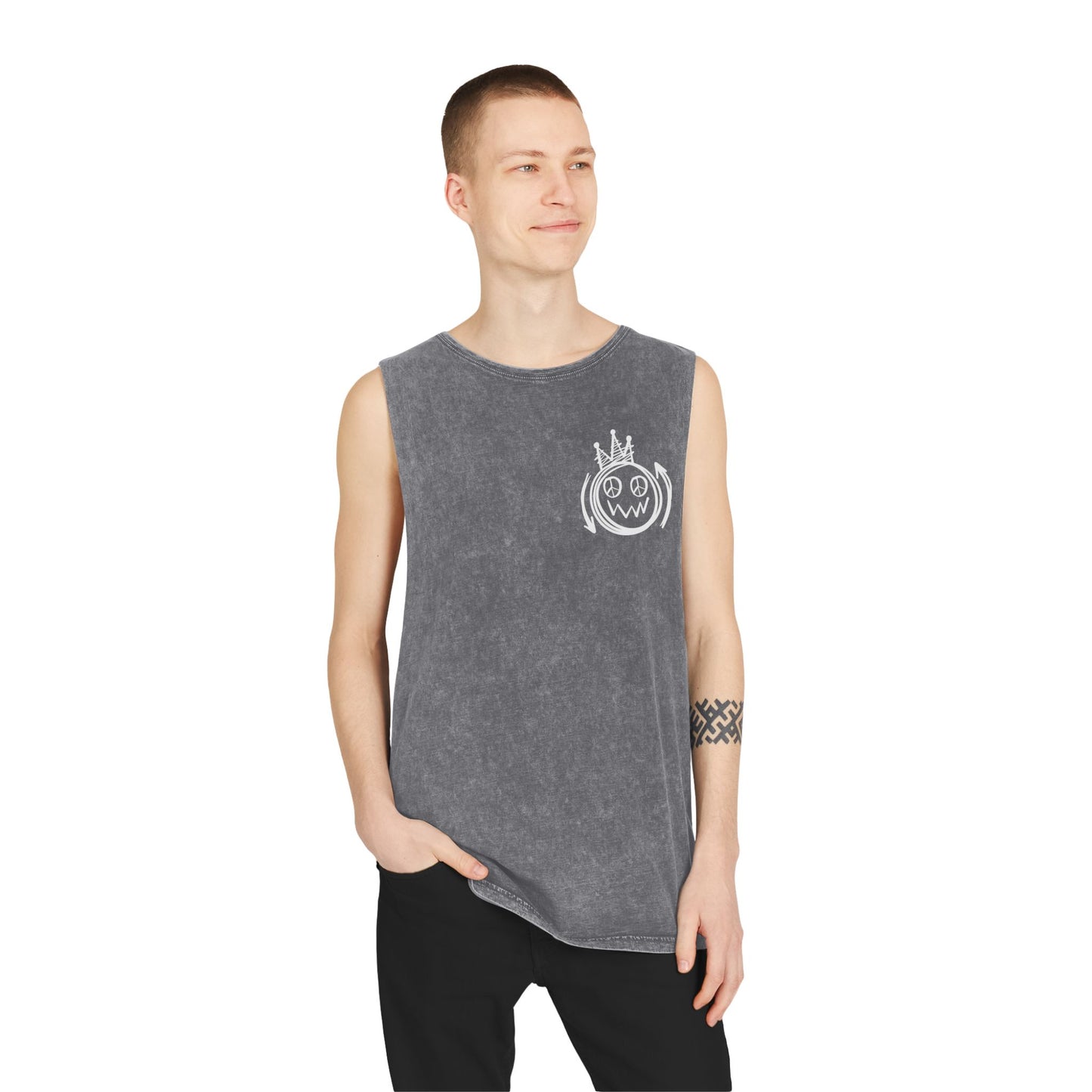 Fearless Graffiti Stonewash Tank Top