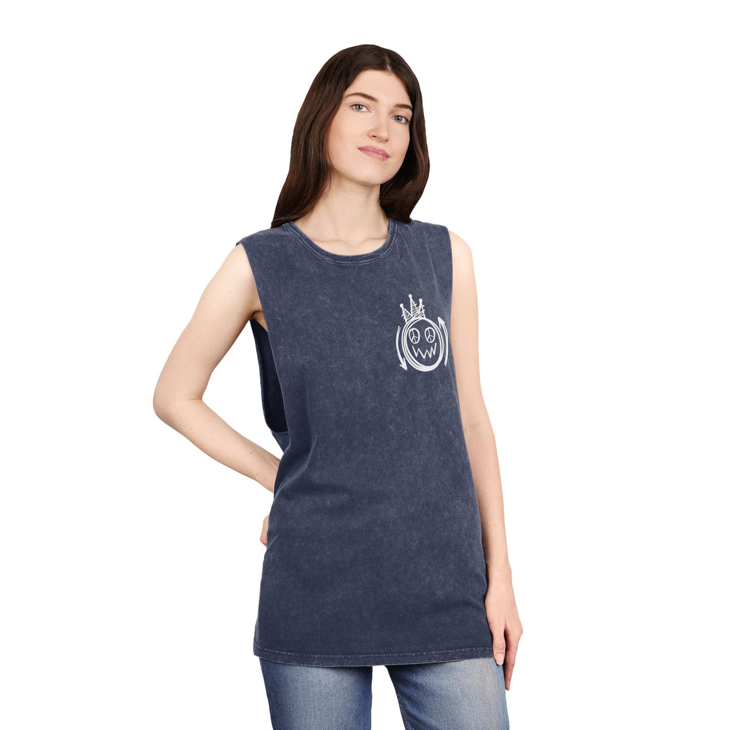 Fearless Graffiti Stonewash Tank Top